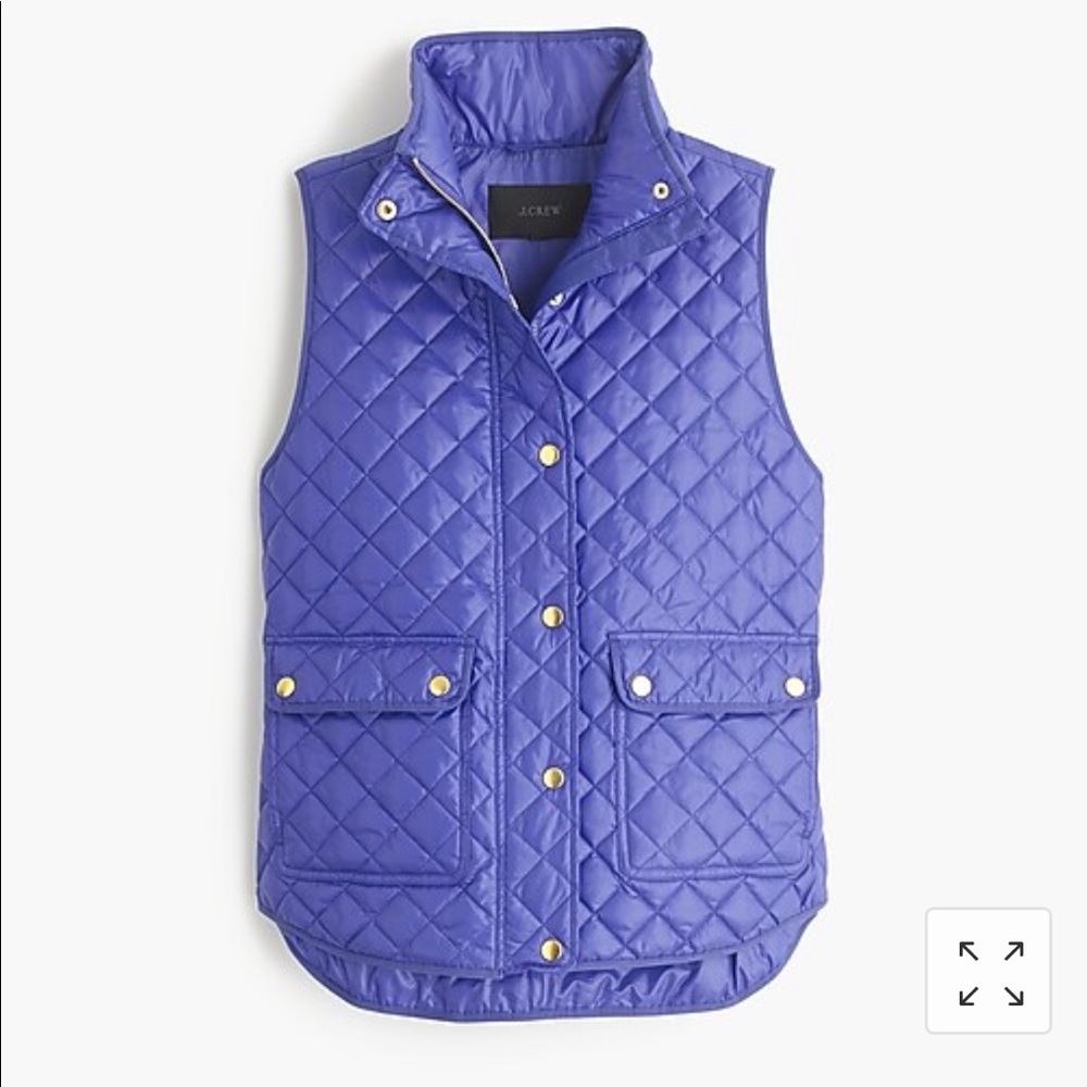 J.Crew Shiny Field Puffer Vest Sz XS